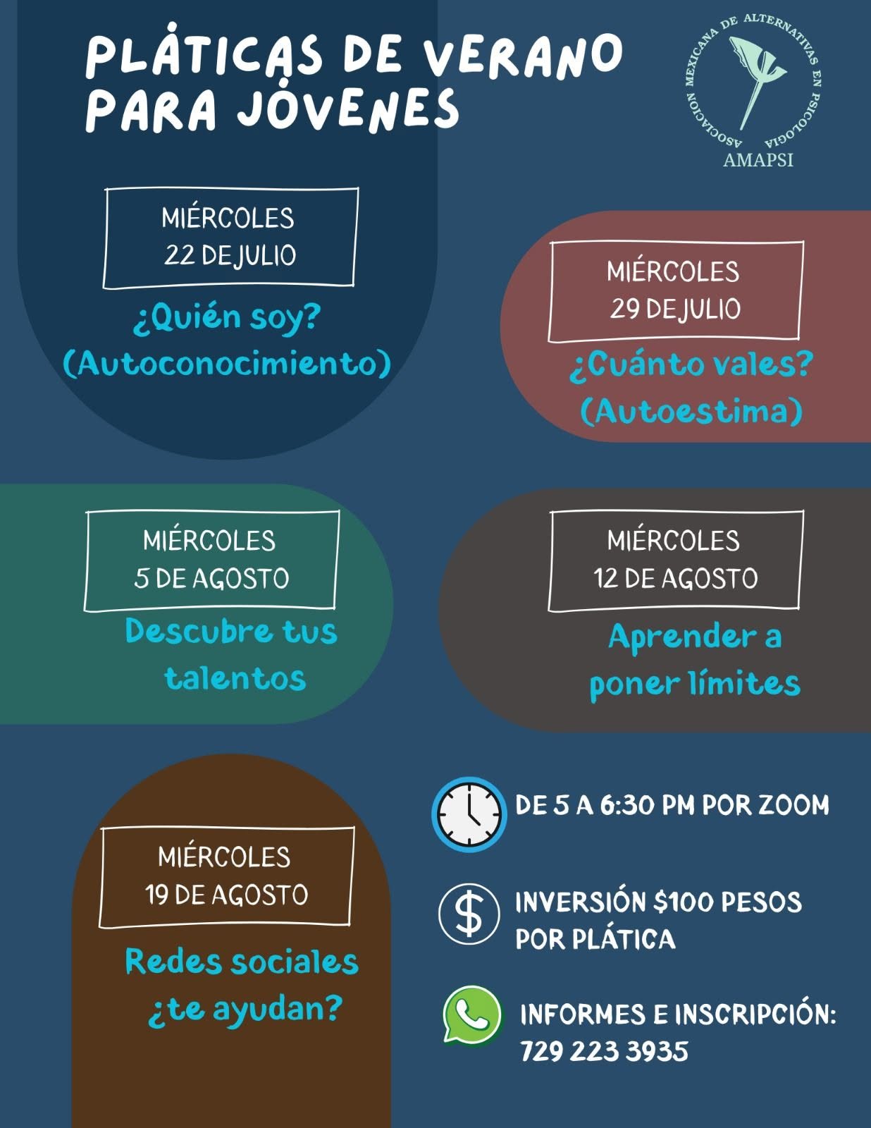 Pláticas de verano para jóvenes