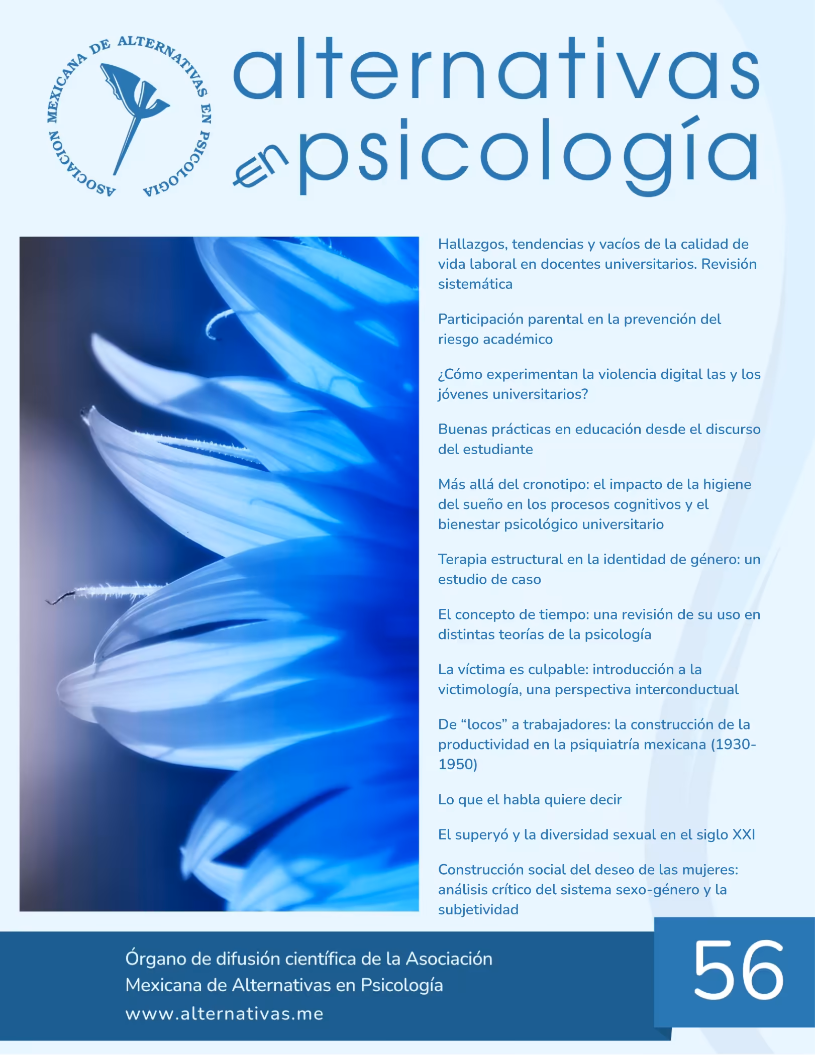 Revista Alternativas en Psicología. Número 56. Enero – julio 2026