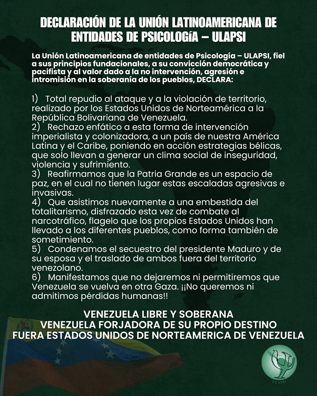 Venezuela forjadora de su propio destino