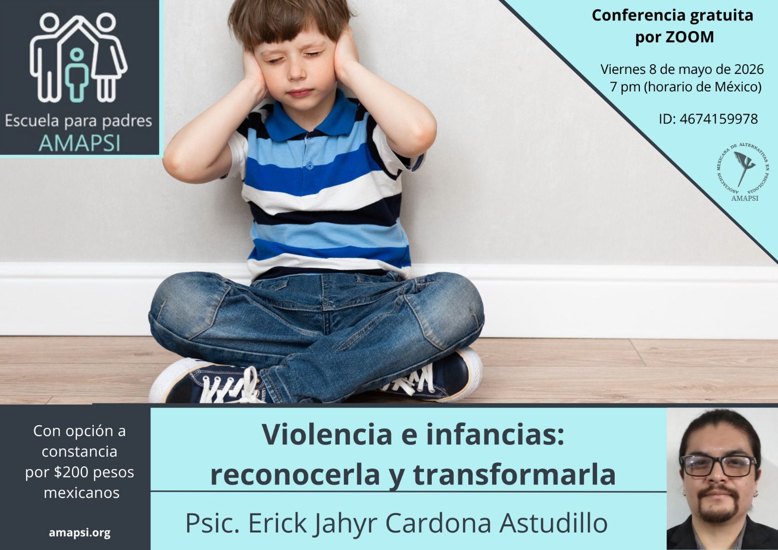 Violencias e infancias: reconocerla y tranformarla — Psic. Erick Jahyr Cardona Astudillo